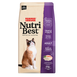 Kaķu barība Nutribest ar cāli un rīsiem 15kg