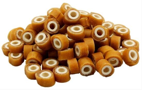 Suņu gardumi zivs laša gredzeni Dental Rings 500g