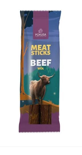 Suņu gardumi savvaļas liellopa gaļas nūjiņas 50g (2x25g)