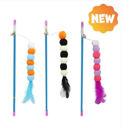 Kaķiem rotaļlieta makšķere 51cm